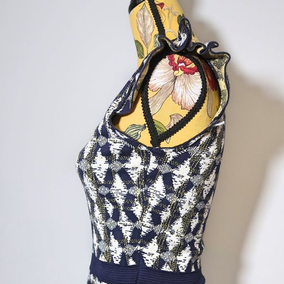 RW&CO Geometric Pattern Midi Dress Small - Picture 6 of 13